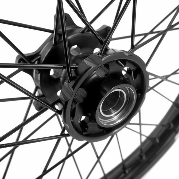 KKE Stark Varg Enduro 1.6*21" & 2.15*18" CNC Hub Electric Dirtbike Alloy Wheels Rims All Black