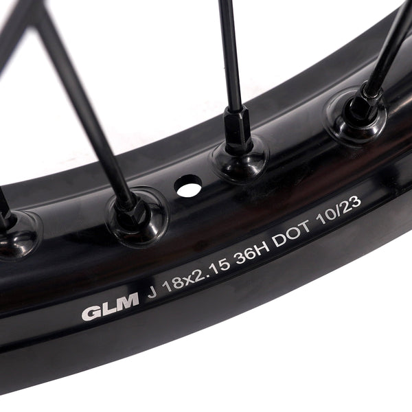 KKE Stark Varg Enduro 1.6*21" & 2.15*18" CNC Hub Electric Dirtbike Alloy Wheels Rims All Black