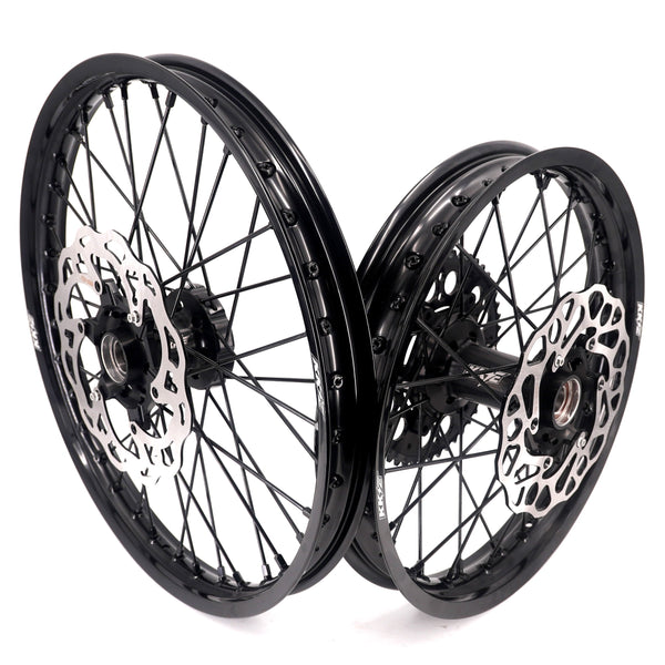 KKE Stark Varg Enduro 1.6*21" & 2.15*18" CNC Hub Electric Dirtbike Alloy Wheels Rims All Black