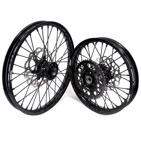 KKE Stark Varg Enduro 1.6*21" & 2.15*18" CNC Hub Electric Dirtbike Alloy Wheels Rims All Black