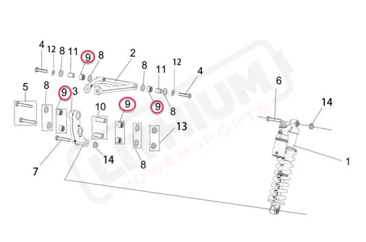 Bearing Kit | Suspension Linkage | Surron LBX Bearings