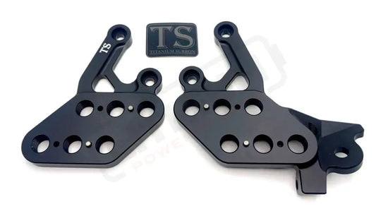 Custom CNC Aluminum Footpeg Drop Bracket for Surron LBX and E-Ride Pro Models - Surron CNC footpeg drop brackets