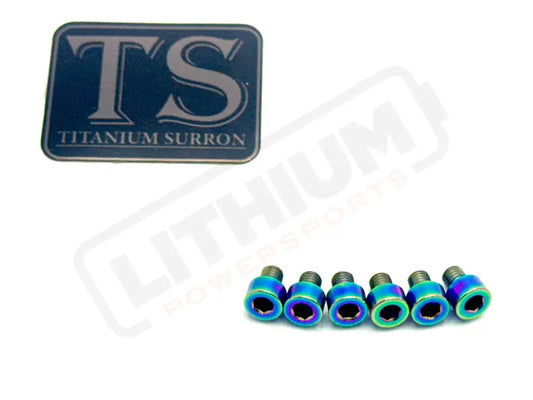 EBMX X9000 Heat Sink Titanium Bolt Kits (6) - Lithium Powersports