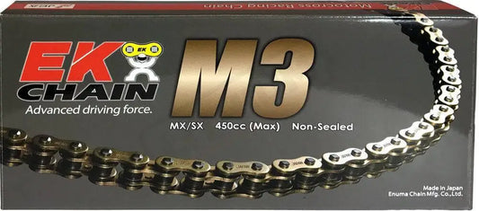 EK Chain M3 Non - Sealed 520 - 120L Gold - Lithium Powersports