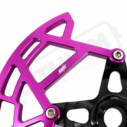 KKE Aluminum Front Brake Disc Guard Fit SURRON Light Bee-X and RAWRR Mantis Mantis X 2019-2024 (.) - E-Motor Parts