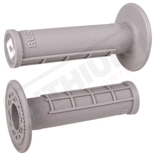 ODI Ruffian Half-Waffle MX Grips Grey Grips