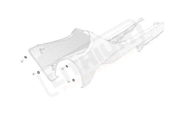 Stark Varg OEM Black spacer for front spoilers bolts eParts