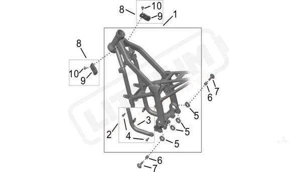 Frame parts diagram