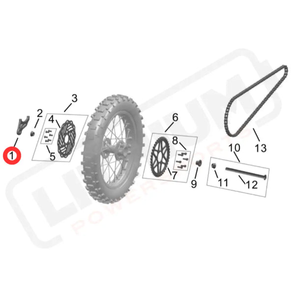 Hyper Bee Rear Brake Caliper Bracket