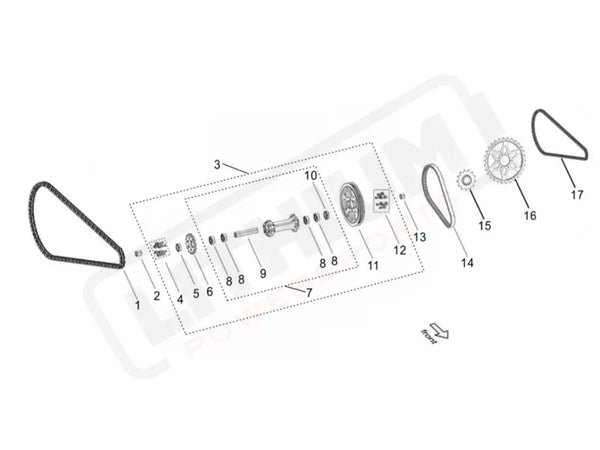 Surron Light Bee S OEM O-Ring Chain (420-112 links) eParts