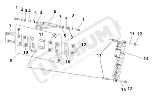 Surron Light Bee X OEM Linkage Arm Bushing - Lithium Powersports