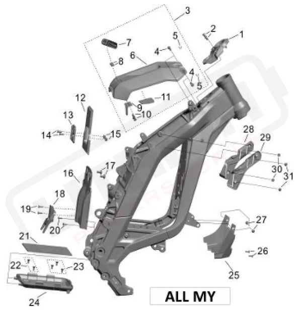 Surron Light Bee X OEM Screw B3003 M5*12