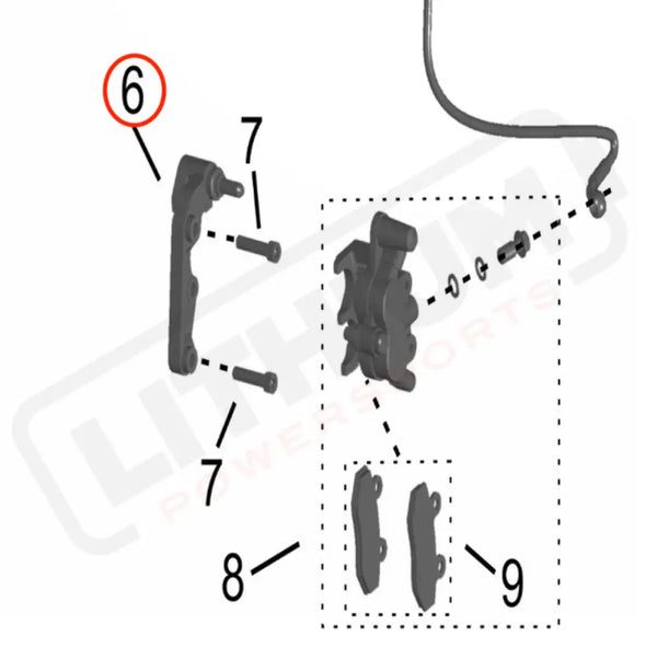 Storm Bee Front Caliper Bracket