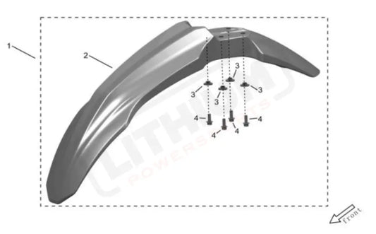 Surron Storm Bee OEM Front Fender CPL. eParts