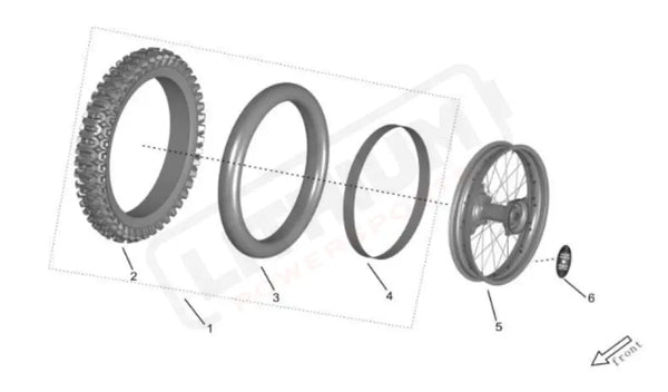 Surron Storm Bee OEM REAR Wheel 18 Rim Band eParts