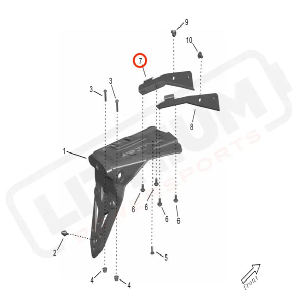Storm Bee Rear Subframe Bracket (LEFT)