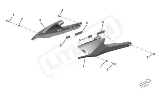 Surron Storm Bee OEM Subframe Cover LEFT eParts