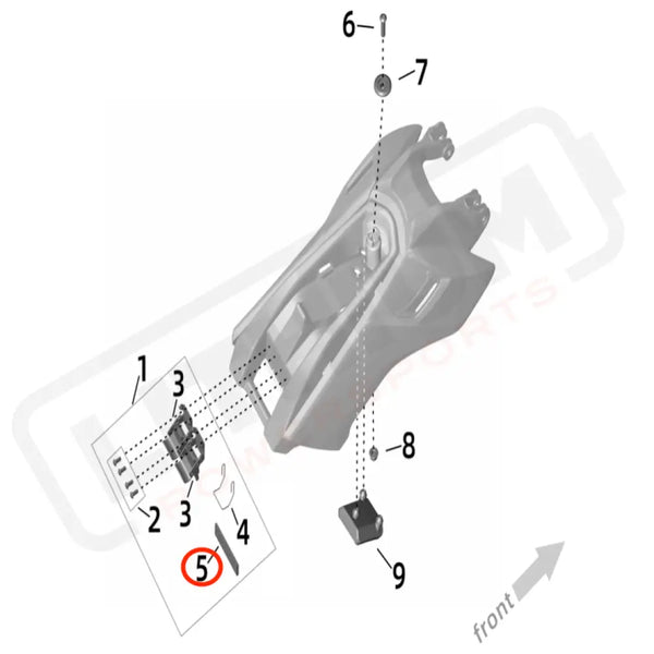 Ultra Bee Battery Lid Lock Plate