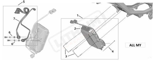 Surron Ultra Bee UB MCU CPL parts diagram