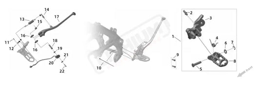 Surron Ultra Bee OEM Bottom Side Stand Pin - Lithium Powersports