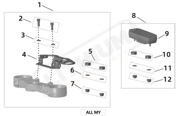 Surron Ultra Bee OEM Dashboard Absorber - Display