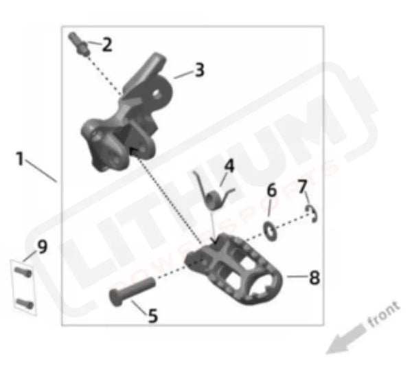 Surron Ultra Bee OEM Footpeg Spring (UB) eParts