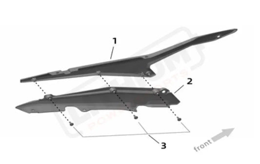 Surron Ultra Bee OEM L Subframe Shroud - Lithium Powersports