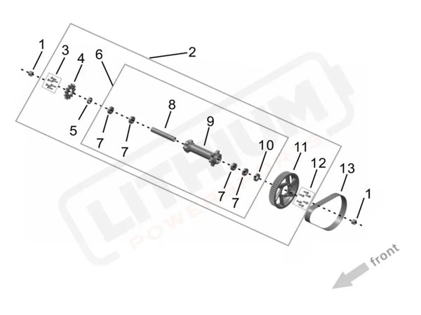 Surron Ultra Bee OEM Midshaft Assembly (MY25) eParts