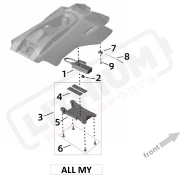 Surron Ultra Bee T BOX parts diagram