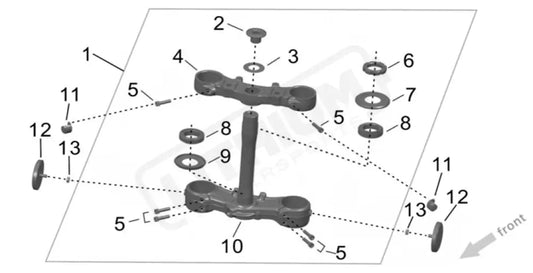 Surron Ultra Bee OEM Steering Head Adjust Nut - Lithium Powersports
