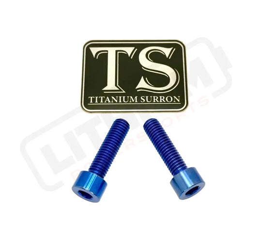 Titanium Caliper Bolts - Surron Ultra Bee Front Only - Blue - Titanium Bolts