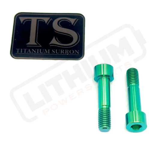 Titanium Caliper Bolts - Surron Ultra Bee Front Only - Green - Titanium Bolts