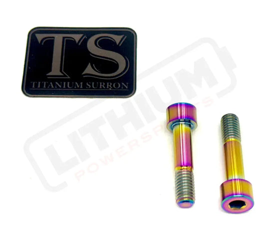 Titanium Caliper Bolts - Surron Ultra Bee Front Only - Rainbow - Titanium Bolts