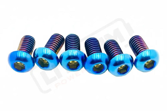 Titanium Rear Rotor Bolts - E-moto - Burnt Blue / 1. Surron LBX (most e-moto - see list) - Titanium Bolts