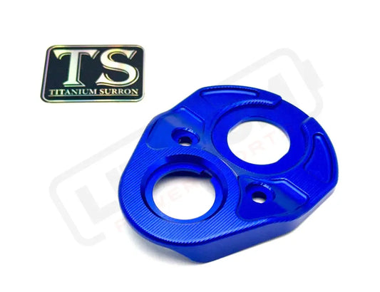 TS Aluminum Key Cover/ USB Plate for E-Ride Pro - Blue - Aluminum Ignition Cover