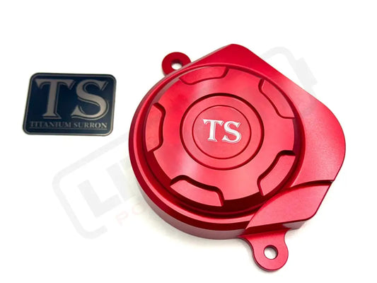 TS Aluminum Motor Cover for Surron ERide Pro and Segway - Red - Surron ERP Aluminum Motor Cover