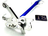 Titanium Surron Custom CNC Aluminum Footpeg Bracket Assembly Surron Blue / Silver Footpeg bracket assembly LBX