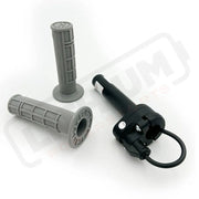 1/4 Turn Electronic Magura Throttle | DirtyBike | Rawrr Mantis X | Mantis Mini Grey Grips Throttle