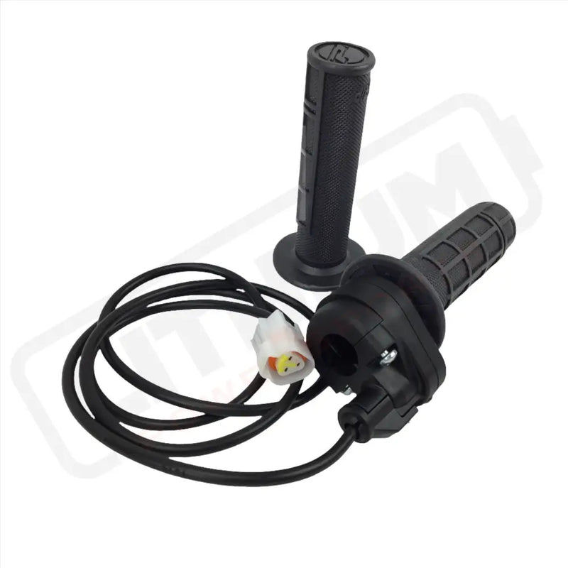 1/4 Turn Magura Electronic Throttle | DirtyBike | Surron LBX | E Ride Pro - Black Grips - Throttle