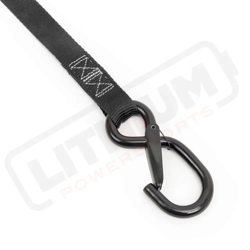 1in x 6ft CAM BUCKLE SOFT - TYE TIE - DOWN, 1 LATCH HOOK (pair) - PowerTye#color_black-orange