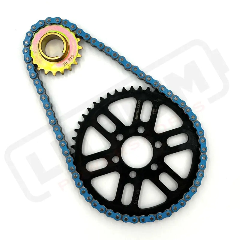 219 RK Sealed O-Ring | Primary Belt to Chain Conversion Kit | E Ride Pro 2.0 - Blue - Chain Drive Kit