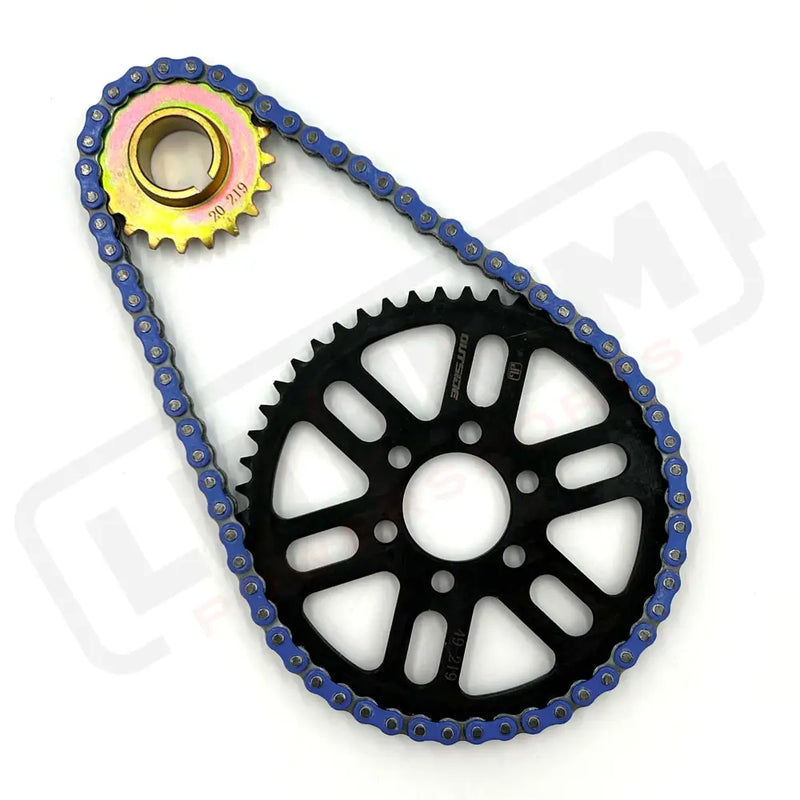 219 RLV Sealed O-Ring | Primary Belt to Chain Conversion Kit | E Ride Pro 2.0 - Blue - Chain Drive Kit