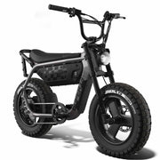 Front view of the SUPER73-MZFT ebike in Titanium Ore. @color_titanium ore