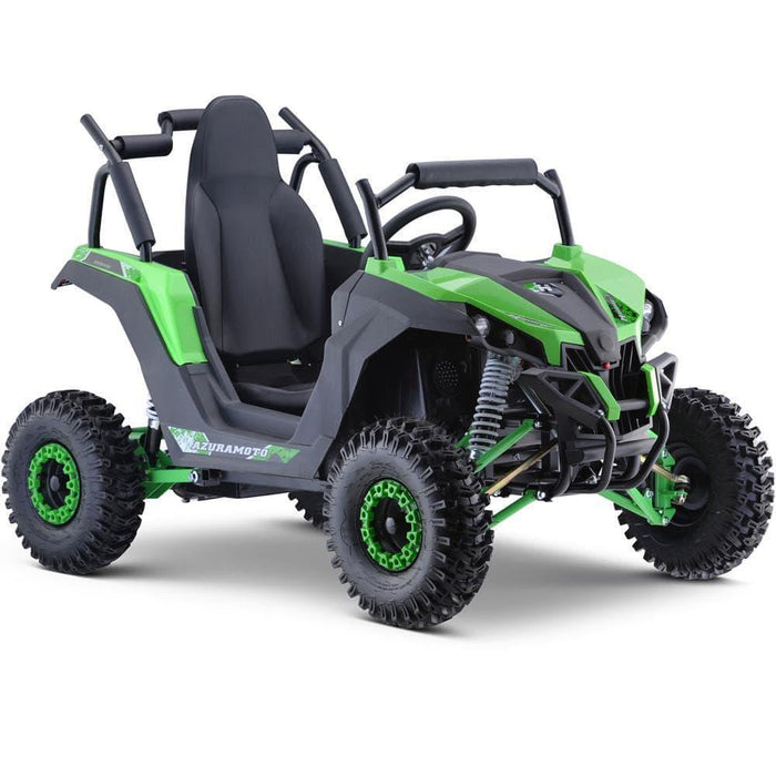 MotoTec Raider Kids UTV 48v 1200w Full Suspension Green.