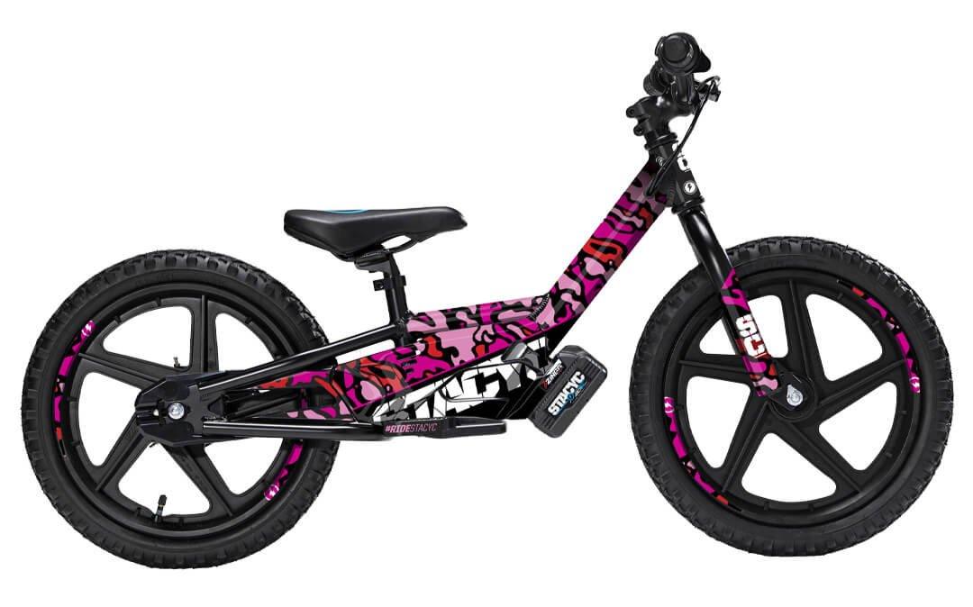 STACYC CAMO GRAPHICS KIT, PINK for BRUSHLESS 16eDRIVE