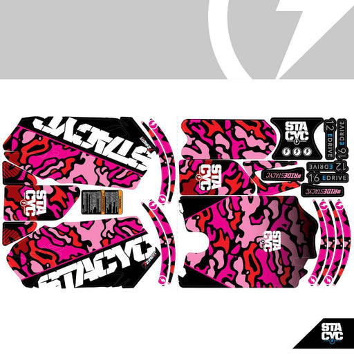 Stacyc Graphics Kit BL16 CAMO Pink eParts