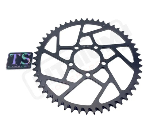52 Tooth Hardened Aluminum 420 Sprocket for E - moto - Lithium Powersports