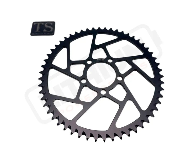 54 Tooth Hardened Aluminum 420 Sprocket for E - moto - Lithium Powersports