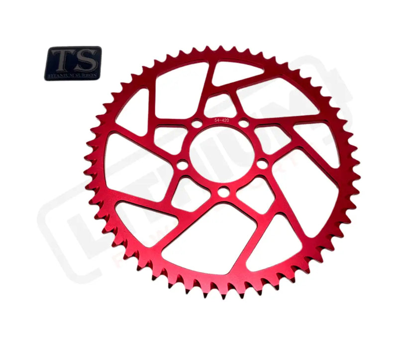 54 Tooth Hardened Aluminum 420 Sprocket for E - moto - Lithium Powersports