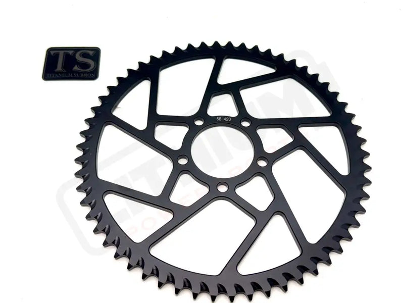 58 Tooth Hardened Aluminum 420 Sprocket for E - moto - Lithium Powersports